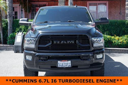 Brilliant Black Crystal Pearlcoat 2018 RAM 2500 Laramie Mega Cab 4x4 6'4' Box