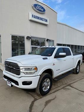 Bright White Clearcoat 2022 RAM 3500 Laramie Crew Cab 4x4 6'4' Box