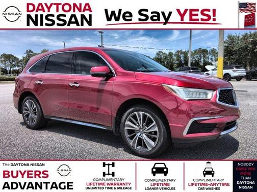 Red 2019 Acura MDX 3.5L w/Technology Package