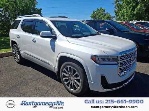 White Frost Tricoat 2022 GMC Acadia Denali
