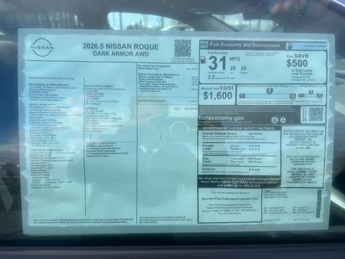 2026 Nissan Rogue Dark Armor