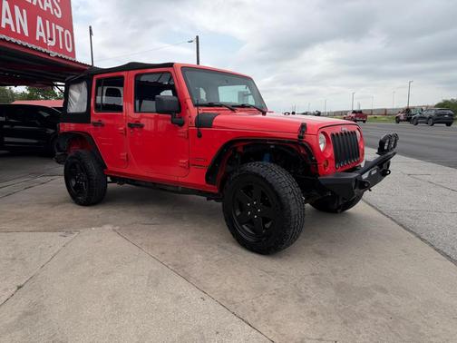 RED 2013 Jeep Wrangler Unlimited Sport