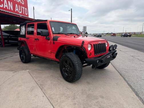 RED 2013 Jeep Wrangler Unlimited Sport