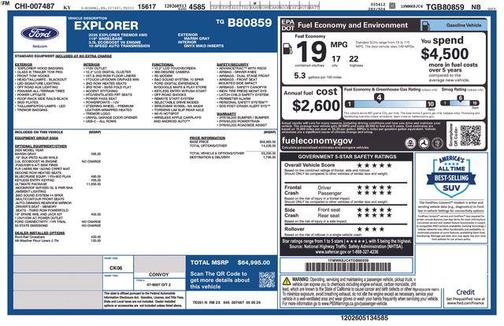 Marsh Gray 2026 Ford Explorer Tremor