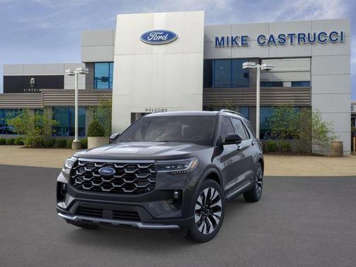 Agate Black Metallic 2026 Ford Explorer Platinum
