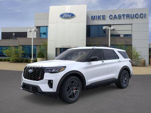 Star White Metallic Tri-Coat 2026 Ford Explorer ST