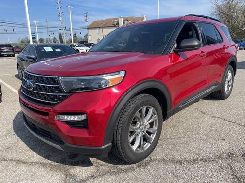 Rapid Red Metallic Tinted Clearcoat 2023 Ford Explorer XLT