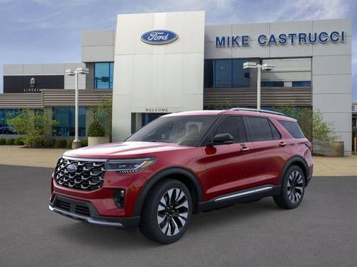 Rapid Red Metallic Tinted Clearcoat 2026 Ford Explorer Platinum