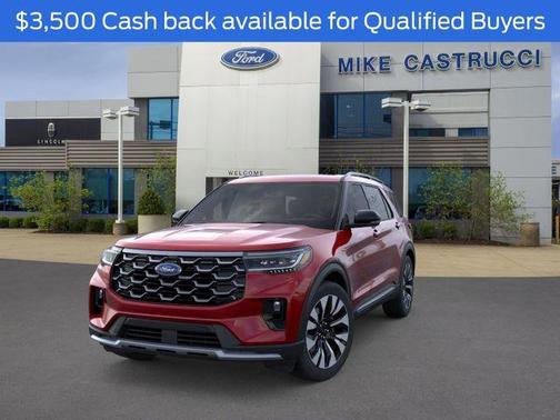 Rapid Red Metallic Tinted Clearcoat 2026 Ford Explorer Platinum