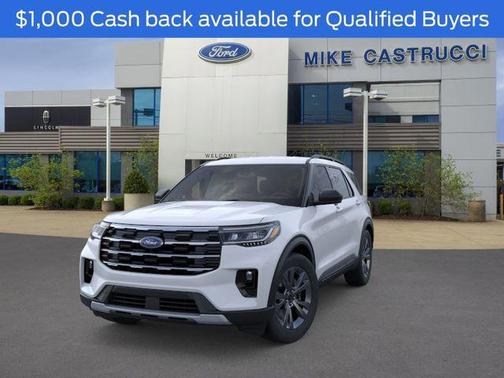 Space White Metallic 2026 Ford Explorer Active w/200A Pkg