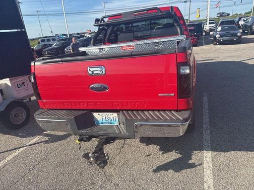 Red 2010 Ford F-250 XLT