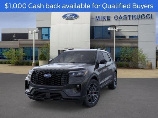 Agate Black Metallic 2026 Ford Explorer ST-Line