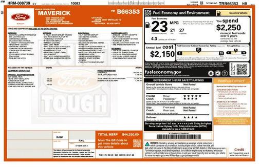 Azure Gray Metallic Tri-Coat 2026 Ford Maverick Tremor