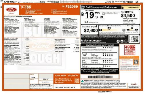 Agate Black Metallic 2026 Ford F-150 XLT