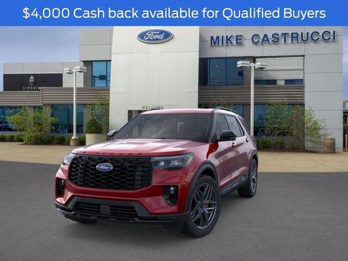 Rapid Red Metallic Tinted Clearcoat 2026 Ford Explorer ST-Line