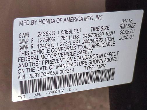 2018 Acura MDX 3.5L w/Technology Package