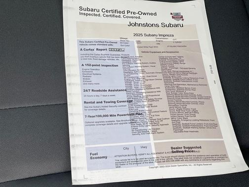 2025 Subaru Impreza Base