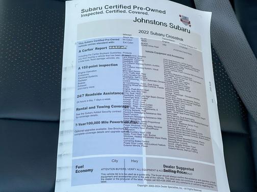 2022 Subaru Crosstrek Limited