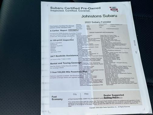 2022 Subaru Forester Touring