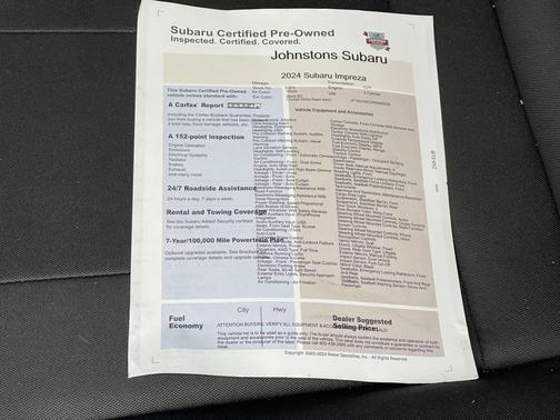 2024 Subaru Impreza Base