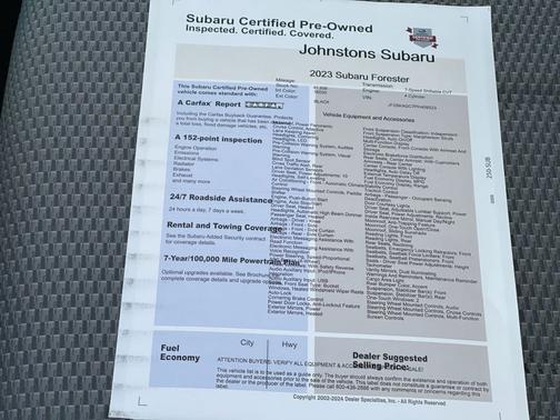 2023 Subaru Forester Sport