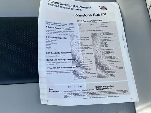 2023 Subaru Crosstrek Limited