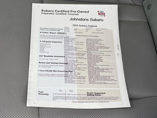 2024 Subaru Outback Limited