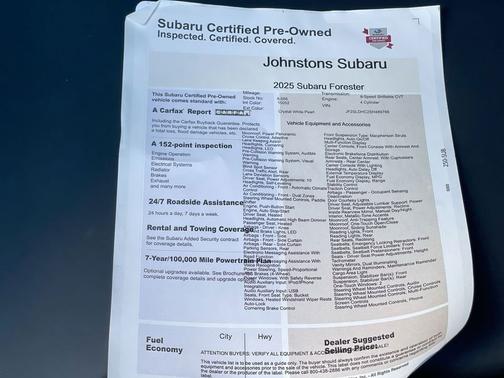 2025 Subaru Forester Sport