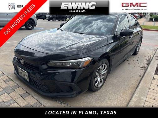 Black 2023 Honda Civic LX
