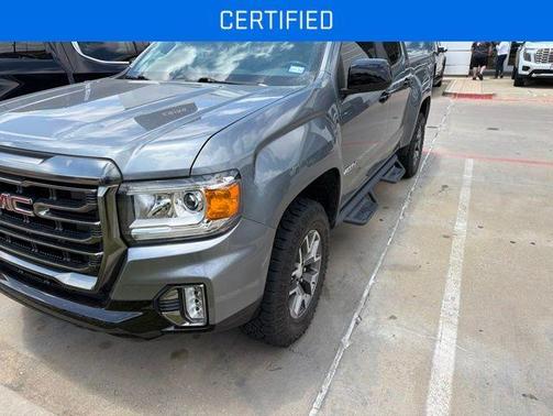 Satin Steel Metallic 2022 GMC Canyon AT4 w/Cloth