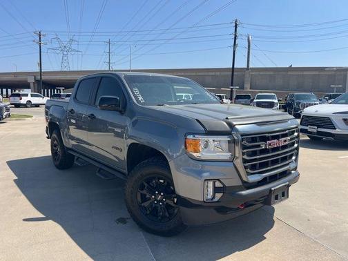 Satin Steel Metallic 2022 GMC Canyon AT4 w/Leather