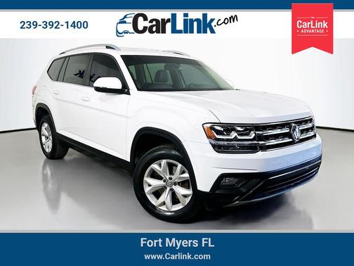 Pure White 2018 Volkswagen Atlas 2.0T SE