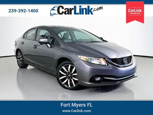 Modern Steel Metallic 2015 Honda Civic EX-L