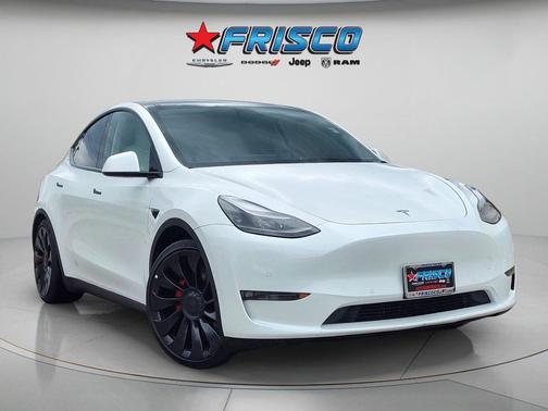 Pearl White 2023 Tesla Model Y Performance Dual Motor All-Wheel Drive