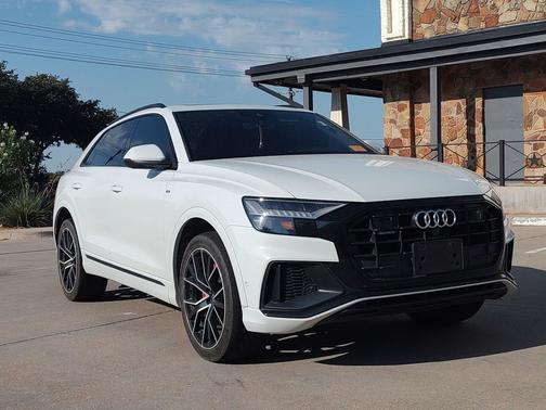 Glacier White 2021 Audi Q8 55 Premium Plus
