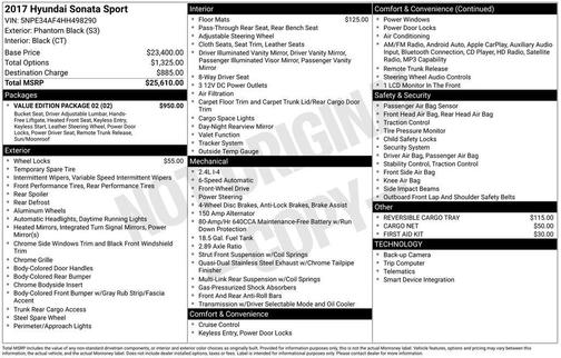 2017 Hyundai SONATA Sport