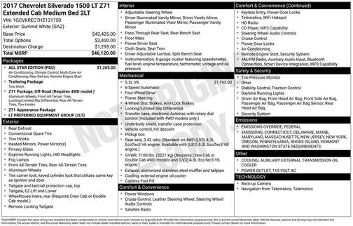2017 Chevrolet Silverado 1500 LT