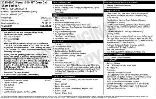 Silver 2025 GMC Sierra 1500 SLT