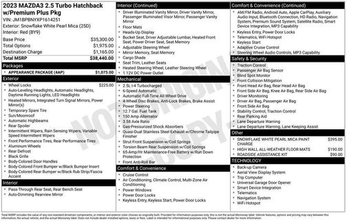 2023 Mazda Mazda3 AWD w/Premium Package