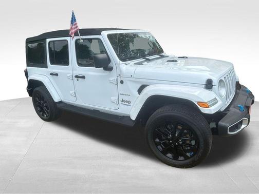 White 2022 Jeep Wrangler Unlimited 4xe Sahara