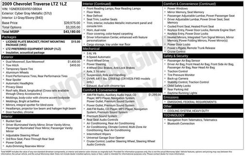 2009 Chevrolet Traverse LTZ