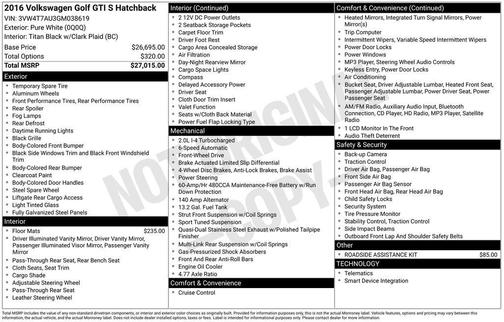 2016 Volkswagen Golf GTI S