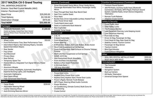 2017 Mazda CX-5 Grand Touring