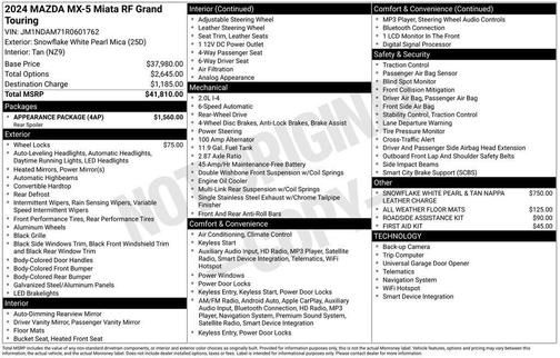 2024 Mazda MX-5 Miata Grand Touring