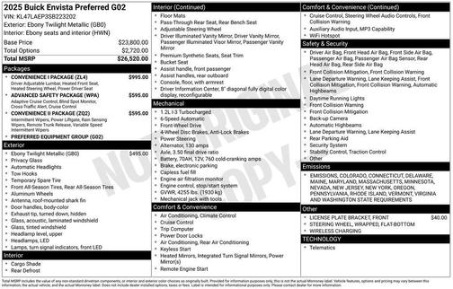 2025 Buick Envista Preferred