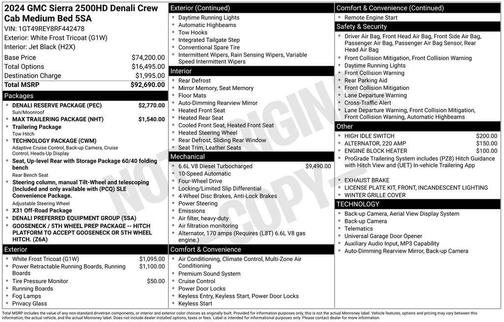 2024 GMC Sierra 2500 Denali