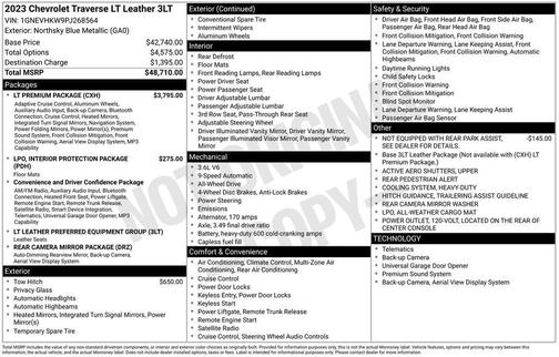 2023 Chevrolet Traverse LT Leather