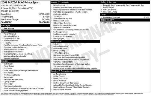2008 Mazda MX-5 Miata Sport