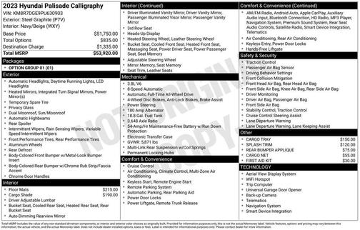2023 Hyundai PALISADE Calligraphy