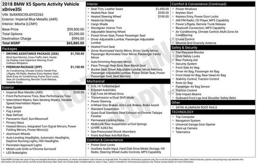 2018 BMW X5 xDrive35i